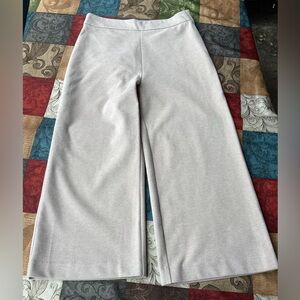 Pink Martini Nadia Pants Beige Women's Size Medium Wide Ankle Length NWT